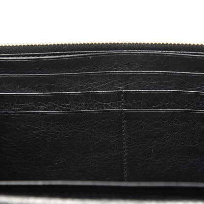 Balenciaga Agneau Giant 12 Gold Hardware Money Wallet Black 8 of 11