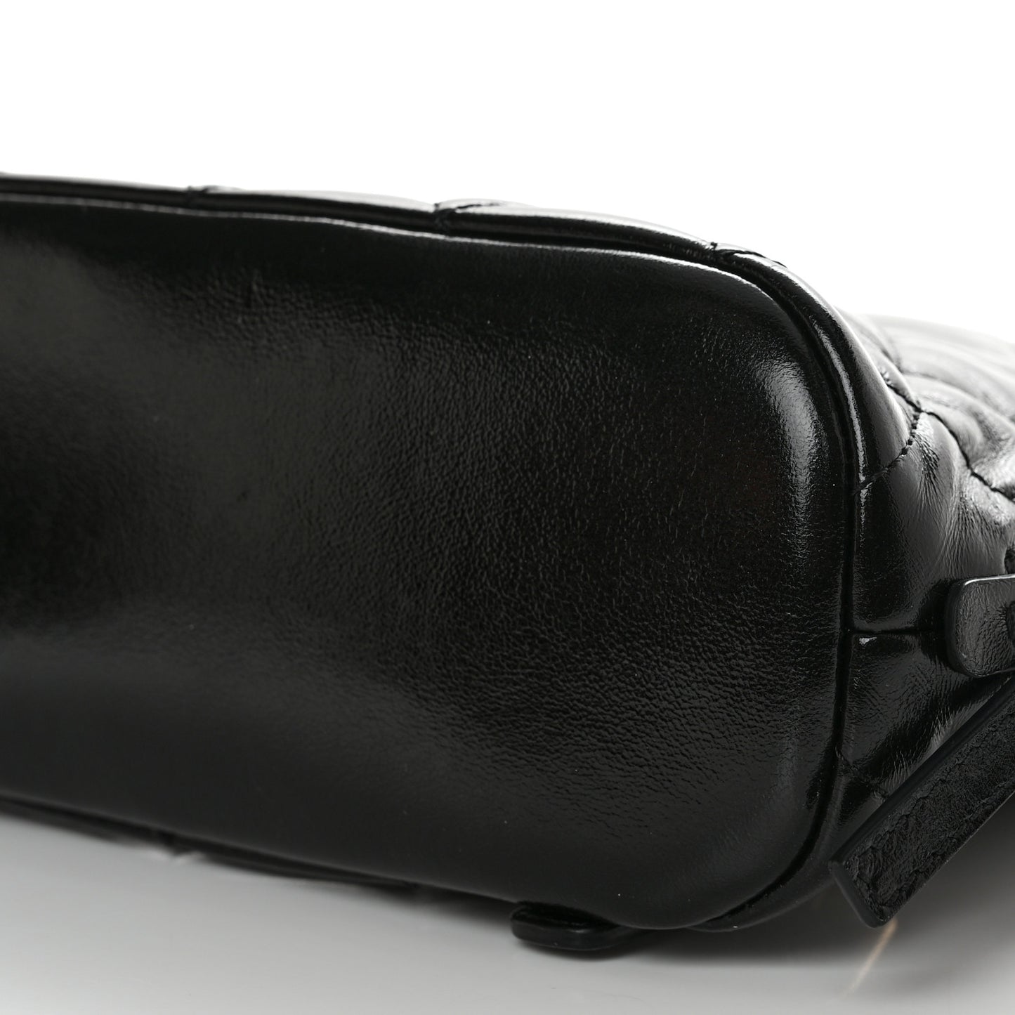 Shiny Calfskin My Pocket Backpack Black