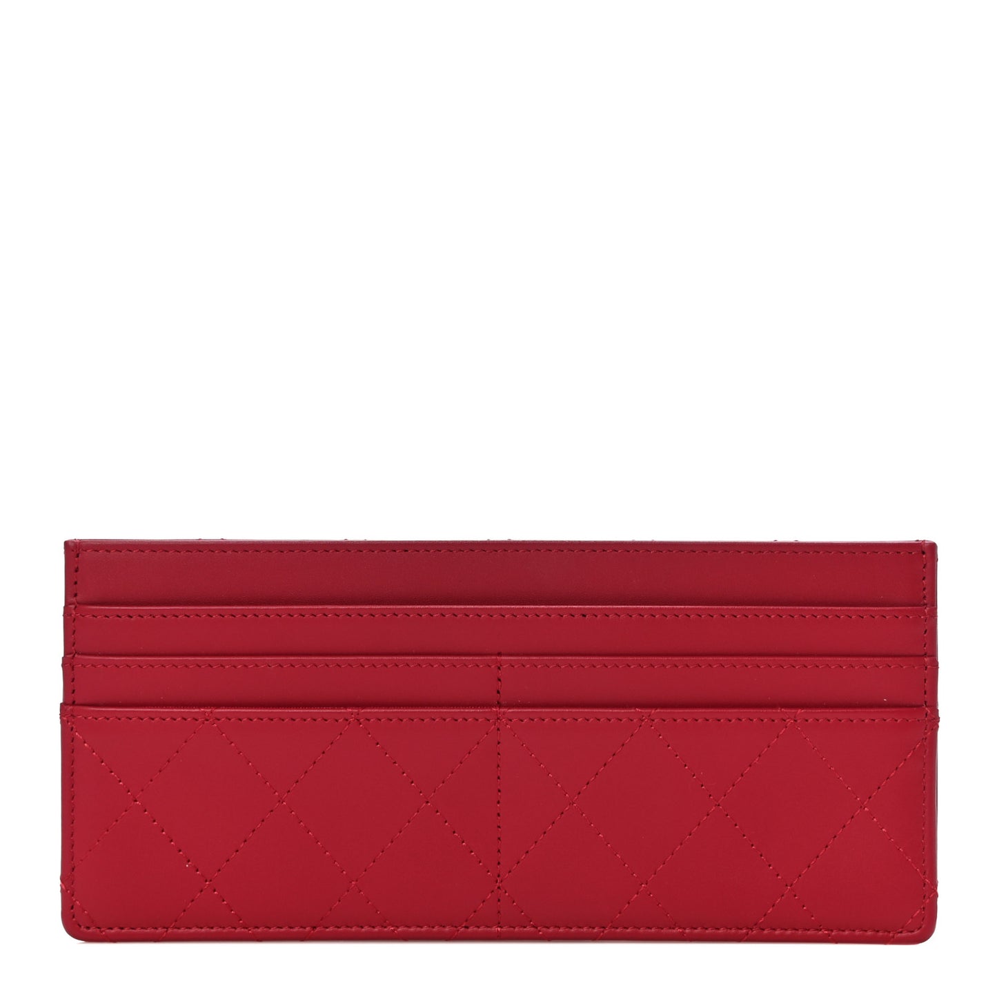 Calfskin Stitched Removable Insert Red