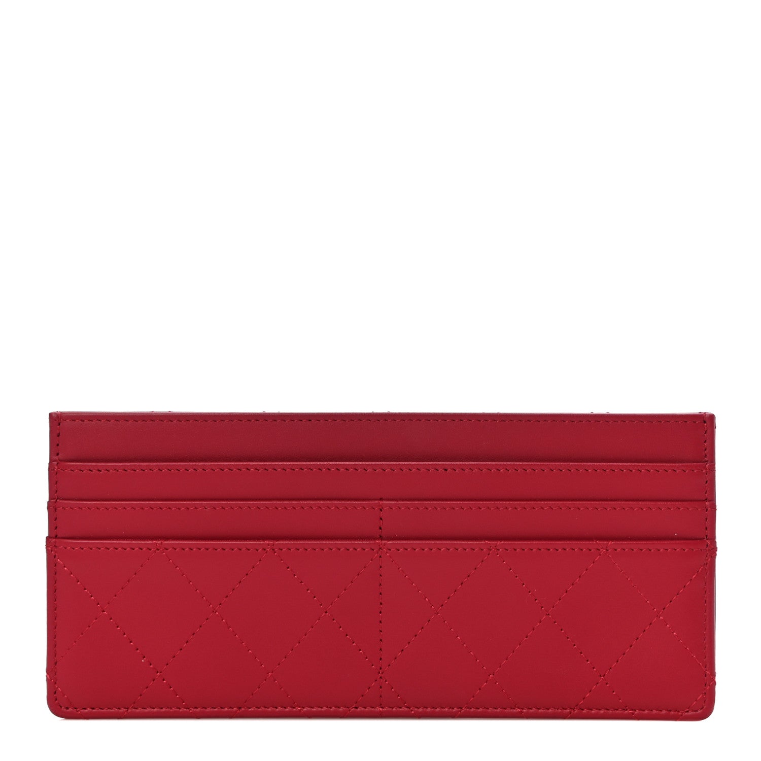 Chanel Calfskin Stitched Removable Insert Red 1 of 10