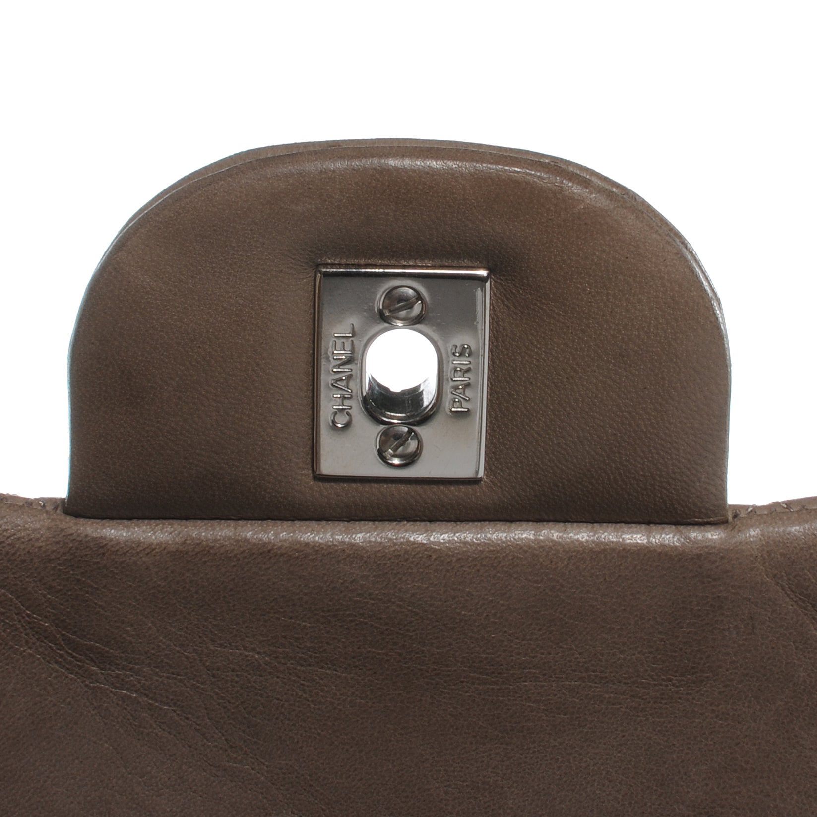 Chanel Lambskin Jumbo Single Flap Taupe 3 of 8