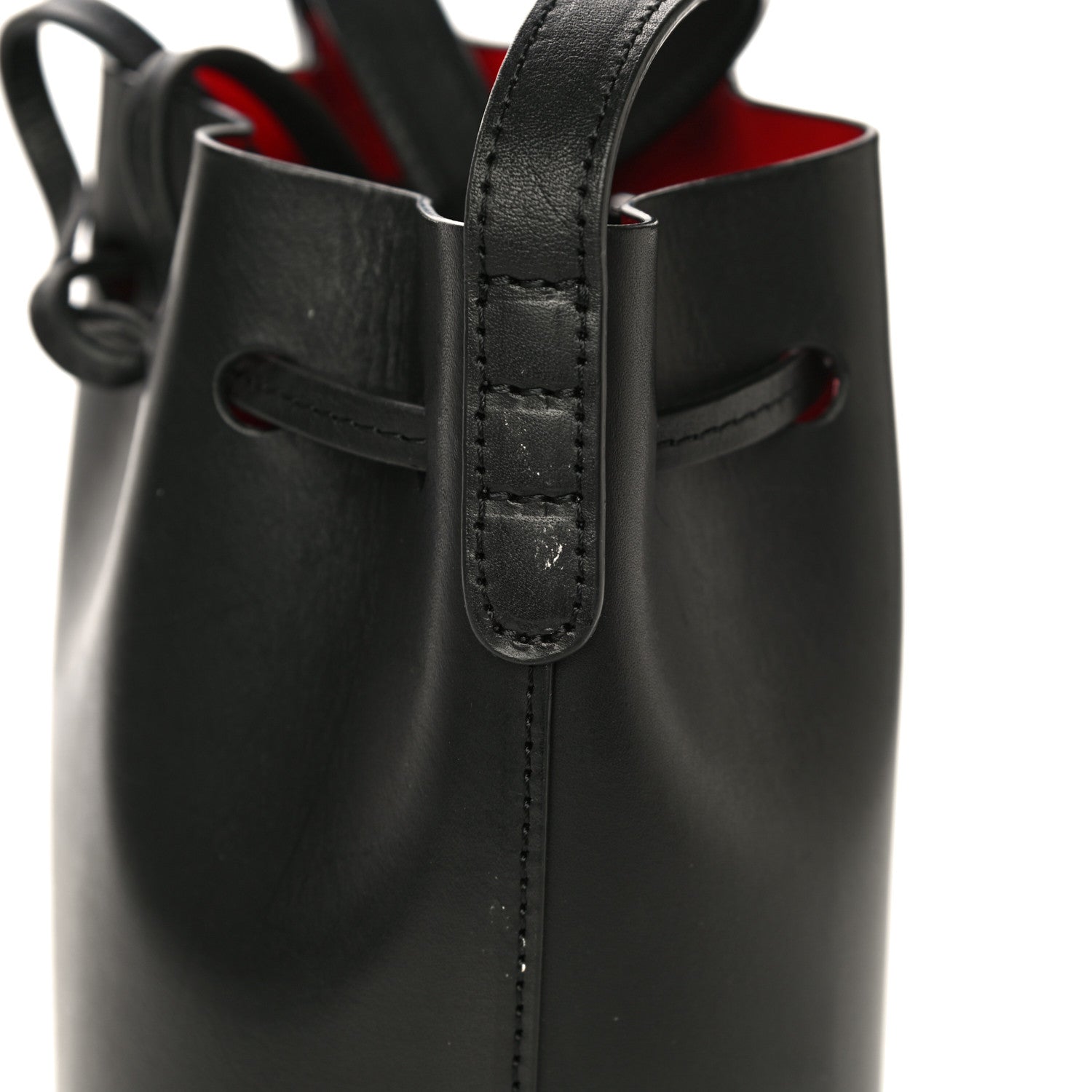 Mansur Gavriel Calfskin Mini Mini Bucket Bag Black Flamma 9 of 10