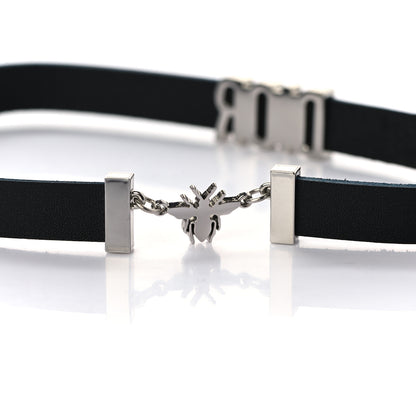 Christian Dior Calfskin Dior Bee Double Bracelet Black 4 of 5