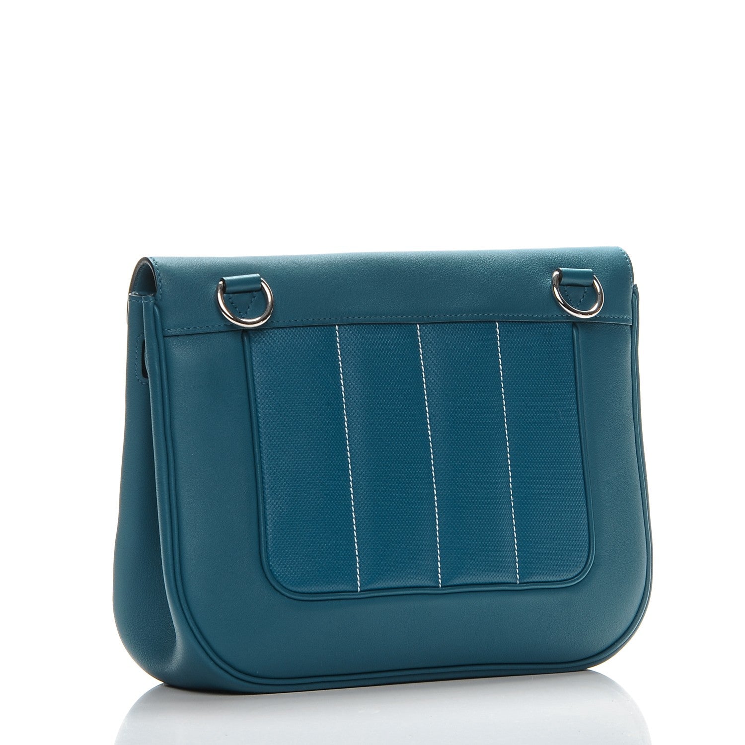 Hermes Veau Swift Sac Berline 28 Bleu Thalassa 3 of 8