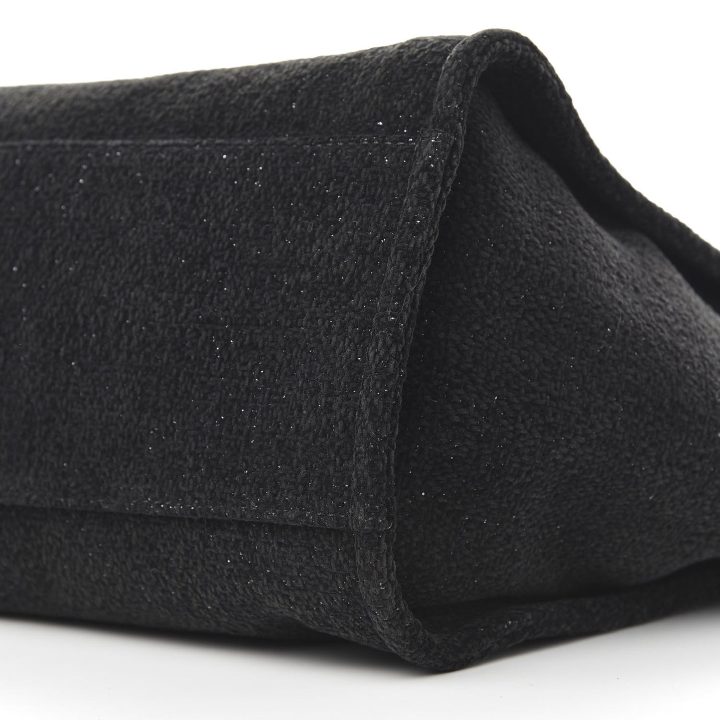 Lurex Boucle Medium Deauville Tote Black