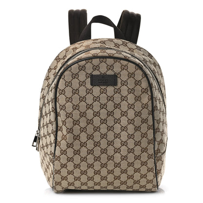 Gucci Monogram Travel Backpack Dark Brown 1 of 9