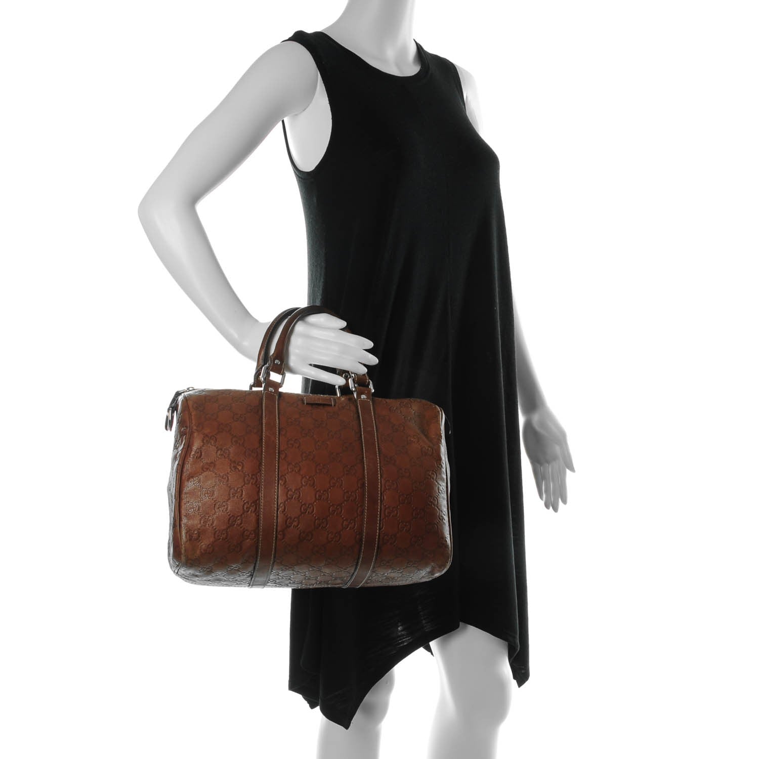 Gucci Guccissima Medium Joy Boston Brown 2 of 11