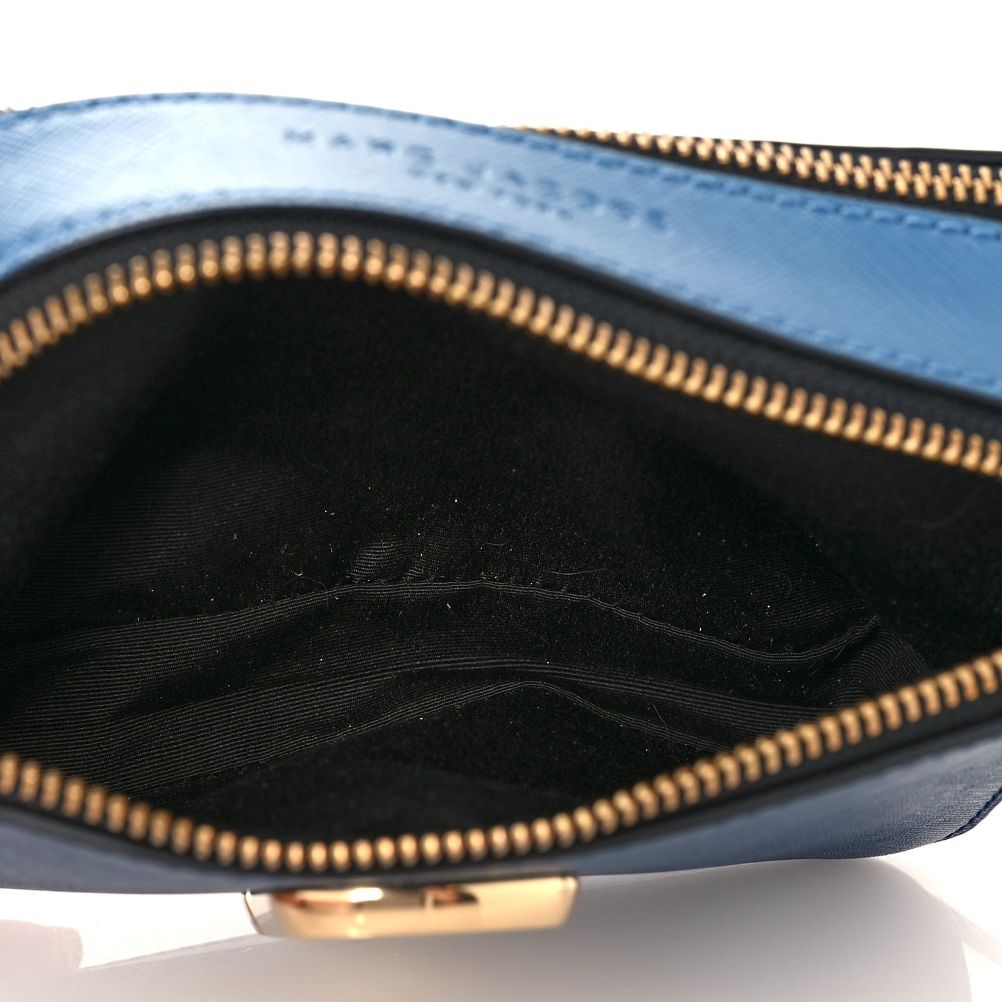 Saffiano Small Snapshot Camera Bag Blue