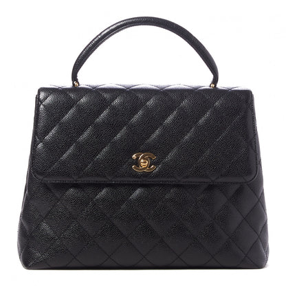Chanel Caviar Quilted Jumbo Kelly Flap Black 1 of 9