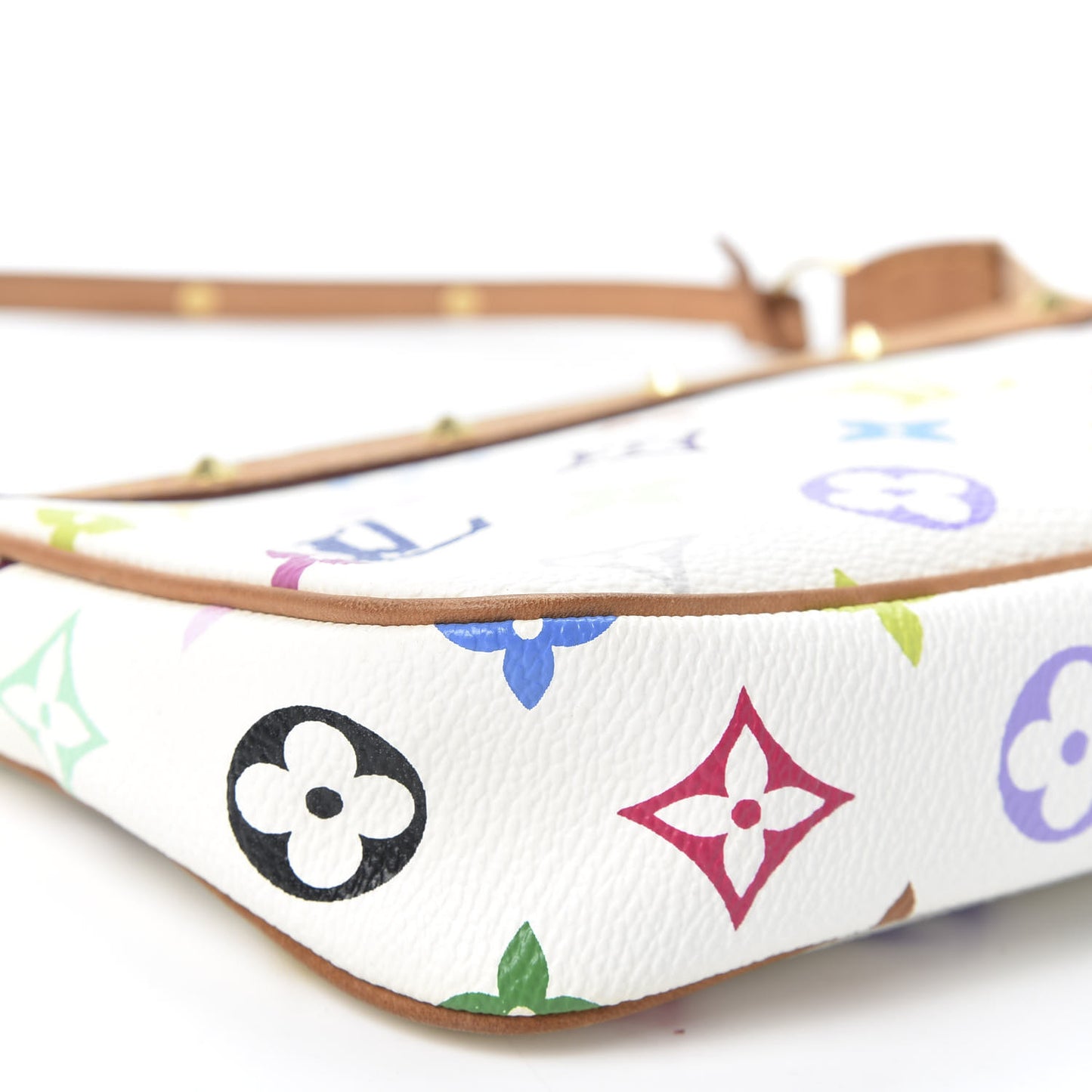 Monogram Multicolor Pochette Accessories White