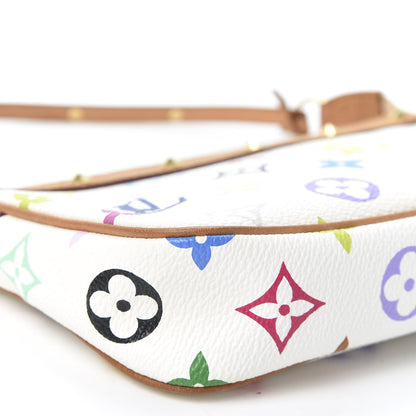 Louis Vuitton Monogram Multicolor Pochette Accessories White 5 of 8