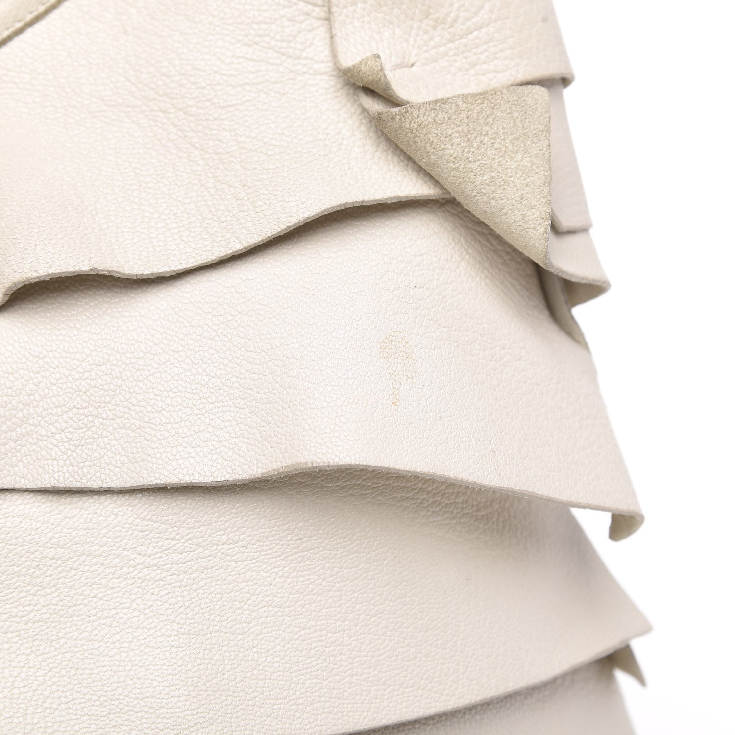Saint Laurent Chevre Ruffle Saint Tropez White 14 of 14