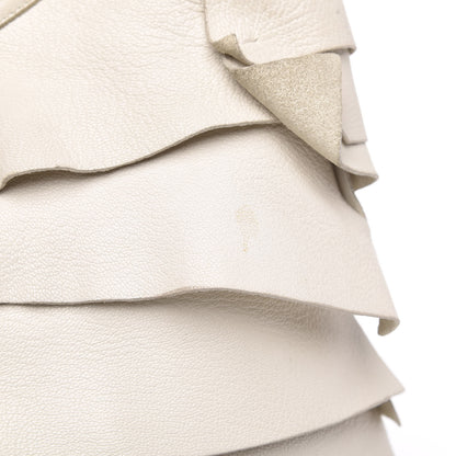 Saint Laurent Chevre Ruffle Saint Tropez White 14 of 14
