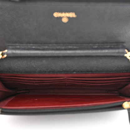Chanel Caviar Quilted Wallet on Chain WOC Black 5 of 12
