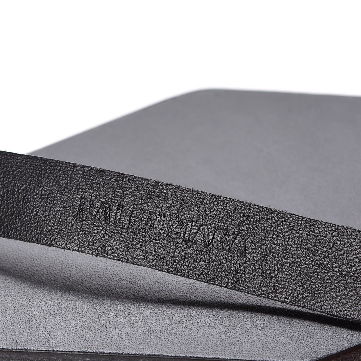 Calfskin Hotel Diamond Key Ring Black