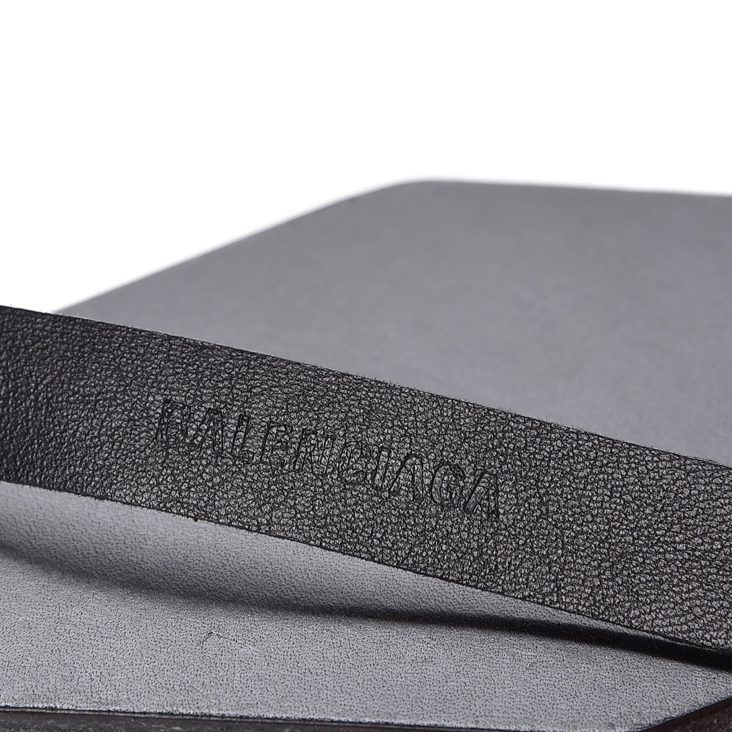 Balenciaga Calfskin Hotel Diamond Key Ring Black 3 of 6