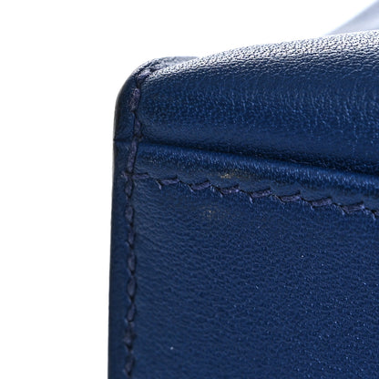 Hermes Swift Kelly Pochette Clutch Bleu Saphir 8 of 11