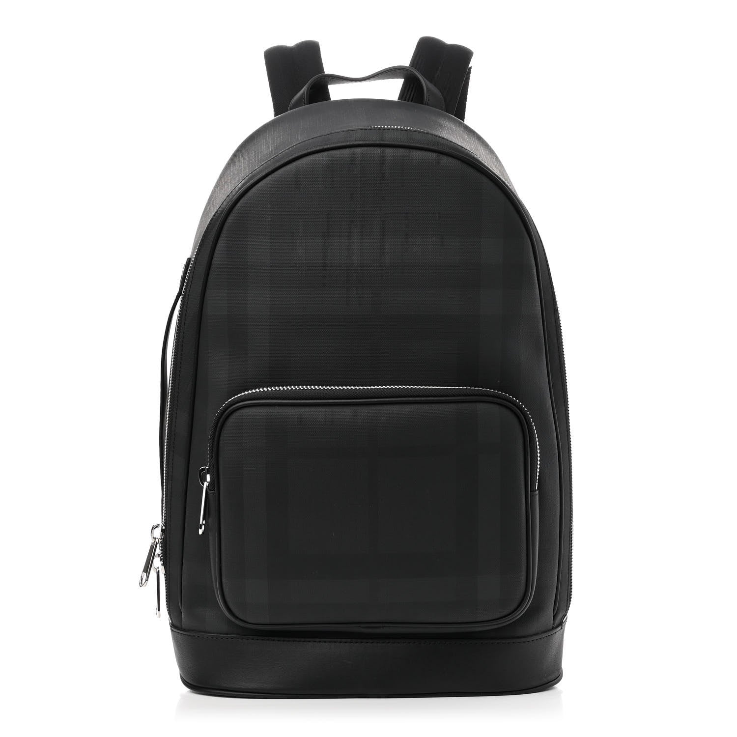 Burberry London Check Logo Rocco Backpack Charcoal 1 of 11
