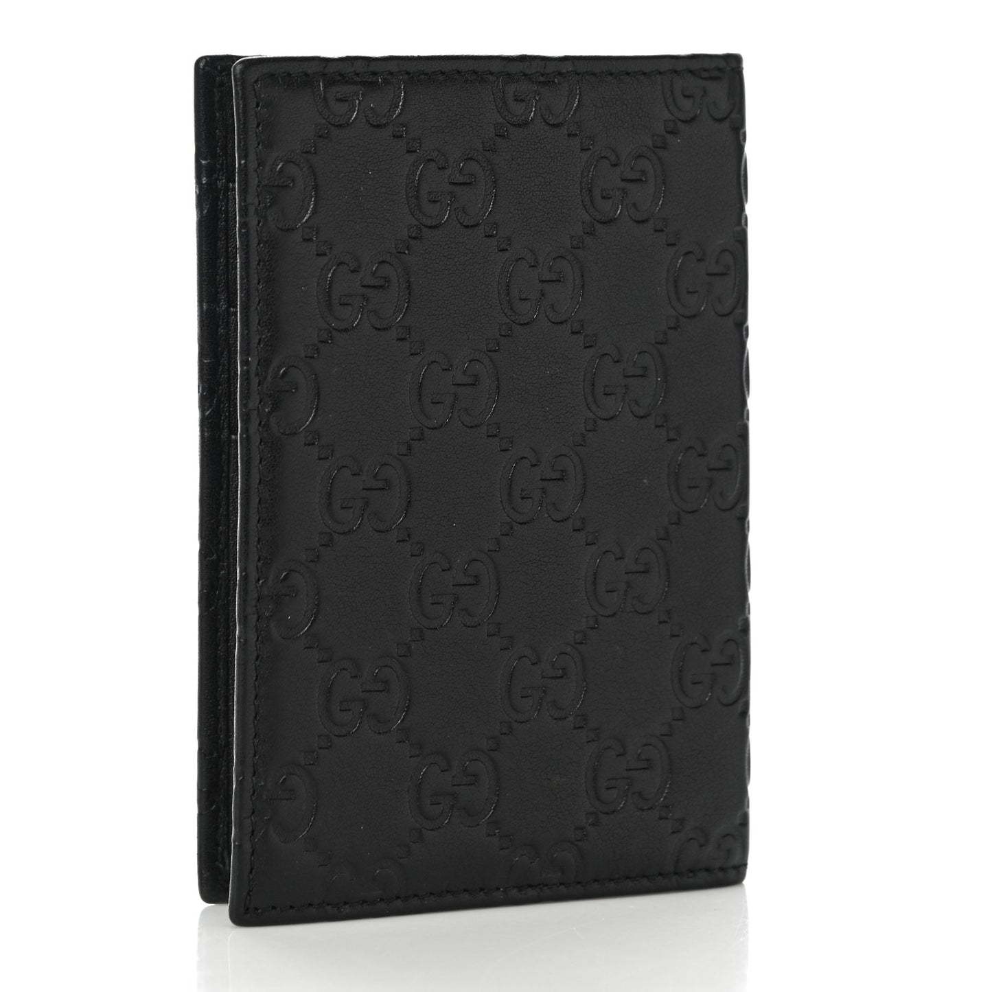 Guccissima Passport Case Black