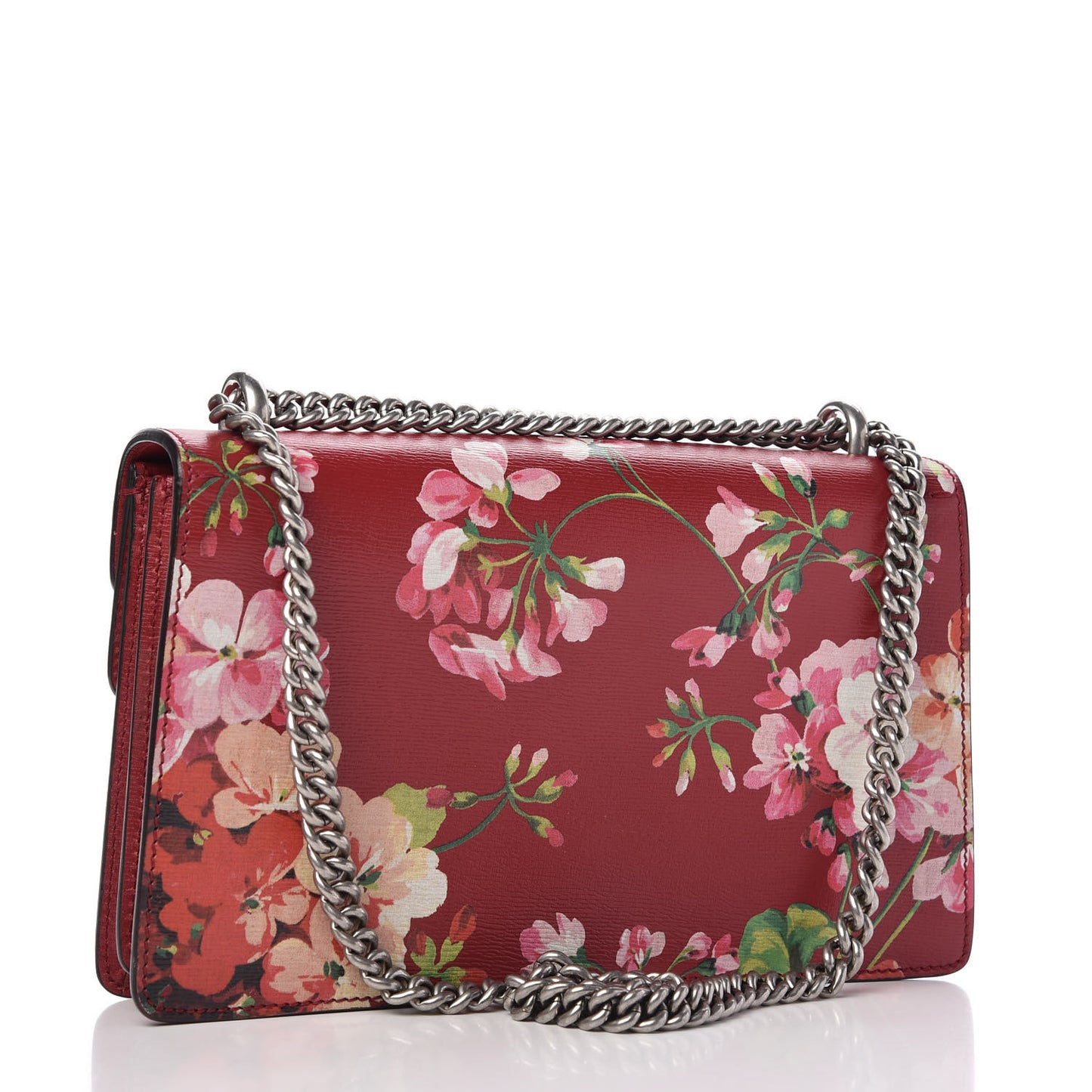 Calfskin Blooms Print Small Dionysus Shoulder Bag Romantic Cherry Multicolor
