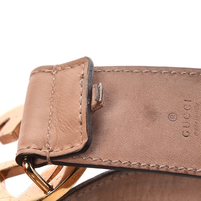 Gucci Calfskin Interlocking G 37mm Belt 85 34 Camelia 9 of 10