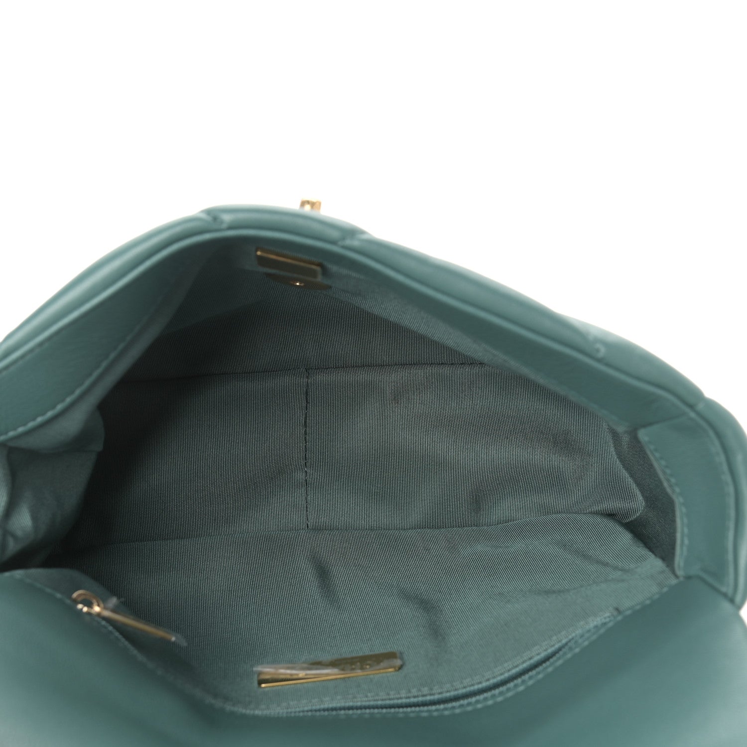Chanel Lambskin Quilted Medium Chanel 19 Flap Green 4 of 8