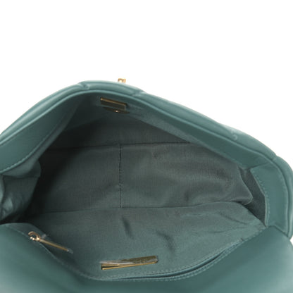 Chanel Lambskin Quilted Medium Chanel 19 Flap Green 4 of 8