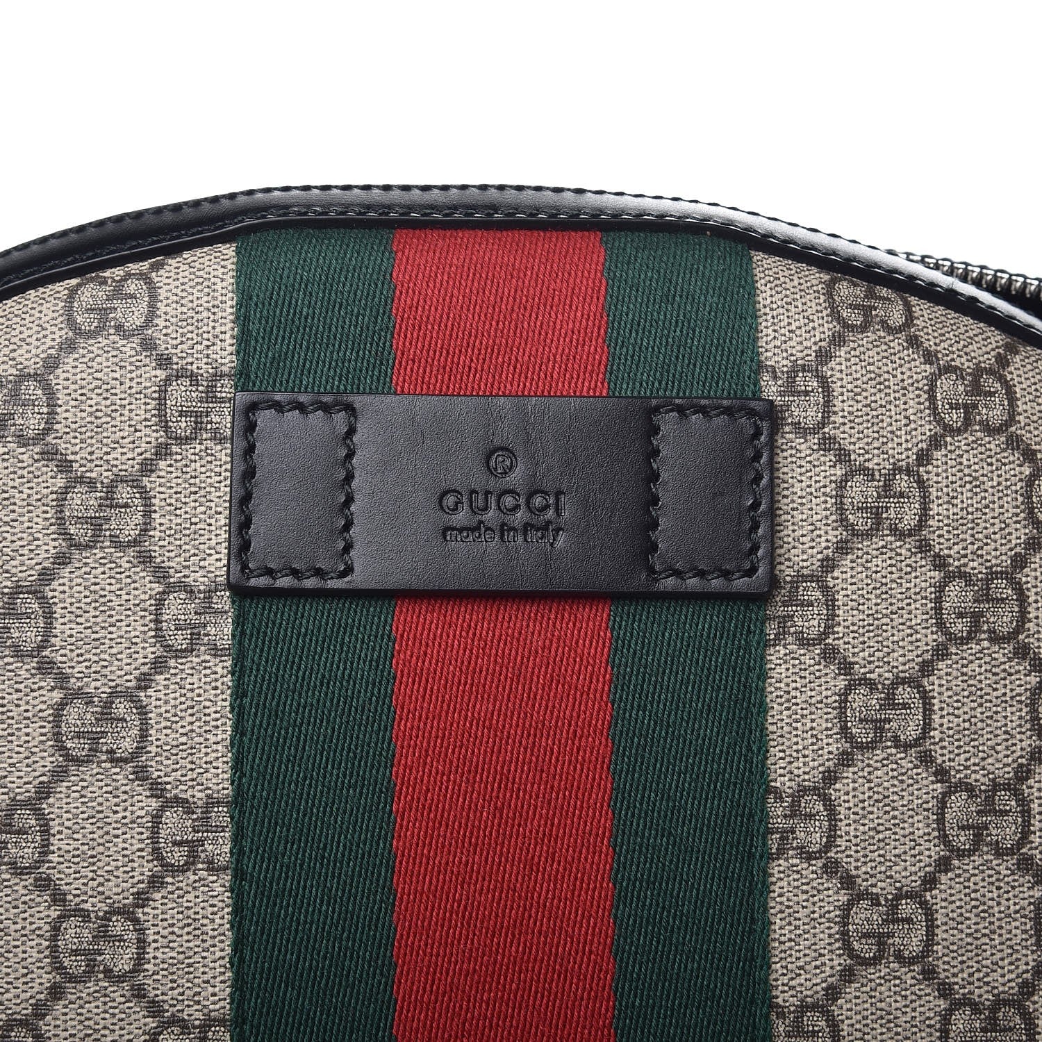 Gucci GG Supreme Monogram Web Dome Backpack Black 8 of 8