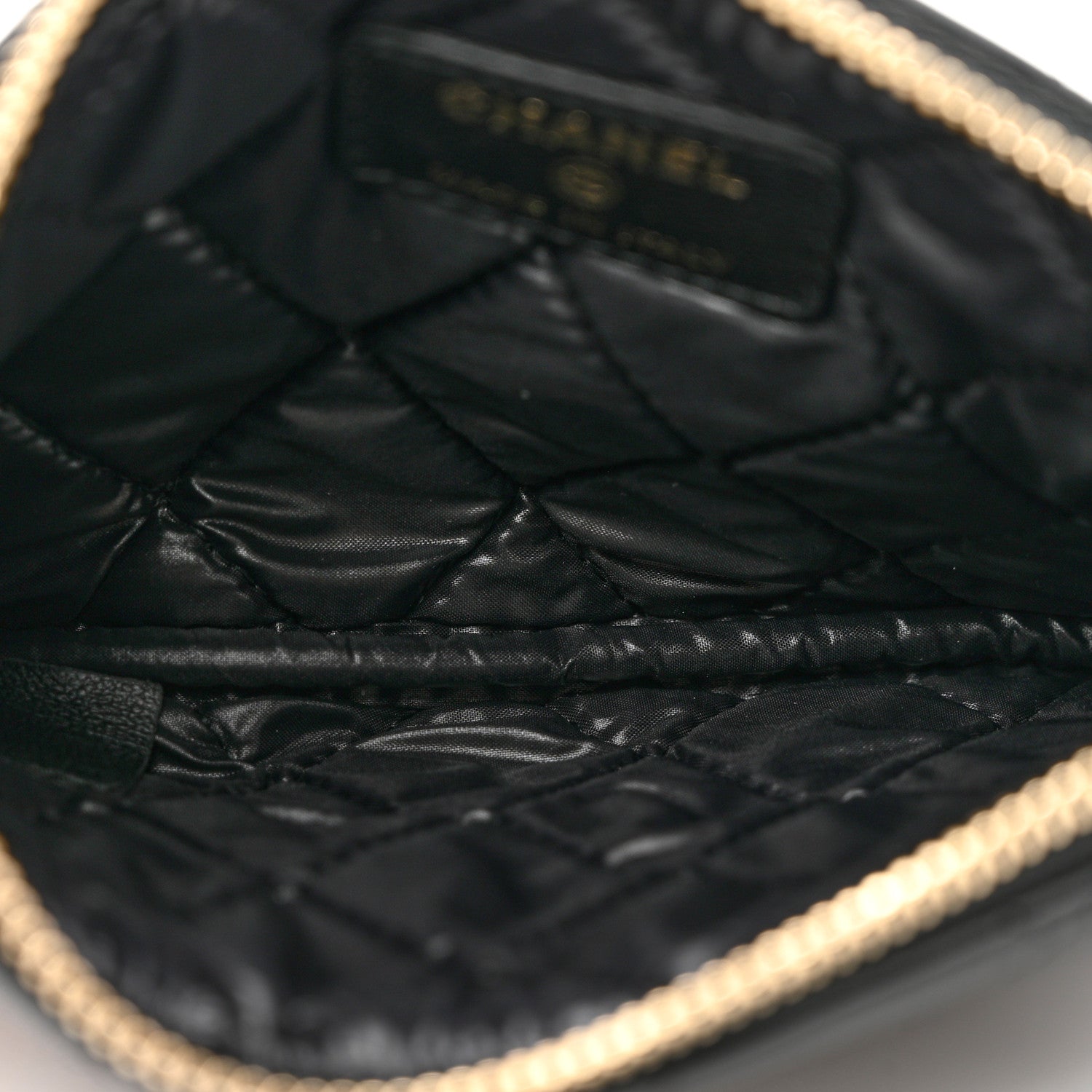 Chanel Lambskin Quilted Small Casino Cosmetic Case Black 5 of 8
