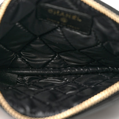 Chanel Lambskin Quilted Small Casino Cosmetic Case Black 5 of 8