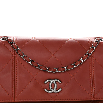 Chanel Lambskin Quilted Large Soft Touch Flap Dark Ochre 8 of 10