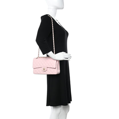 Chanel Caviar Quilted Medium Double Flap Light Pink 2 of 11
