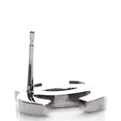 Chanel Crystal CC Earrings Silver 5 of 5
