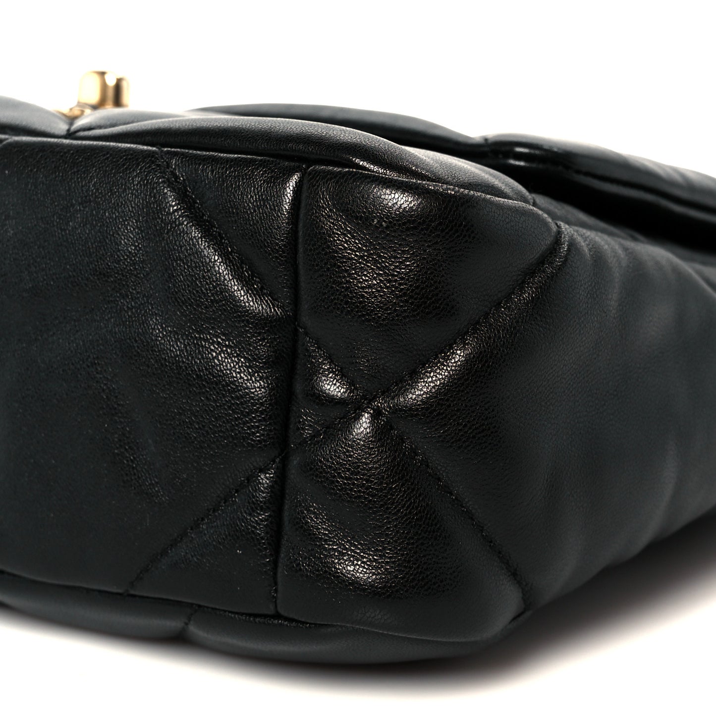 Goatskin Quilted Medium Chanel 19 Flap Black