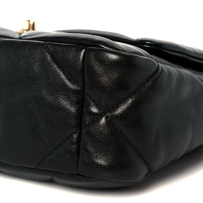 Chanel Goatskin Quilted Medium Chanel 19 Flap Black 10 of 10