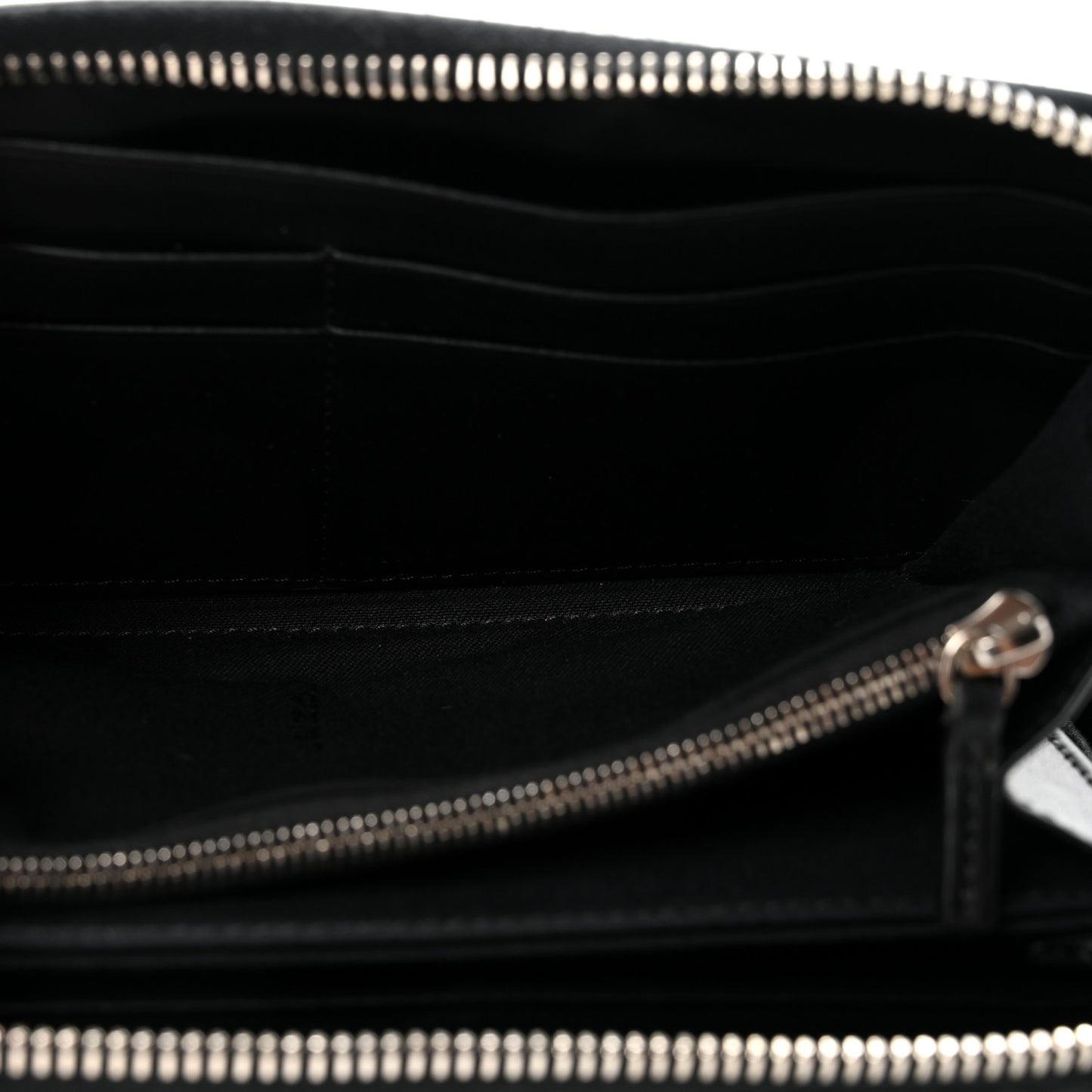 Vitello Century Hypnoteyes Zip Around Wallet Black