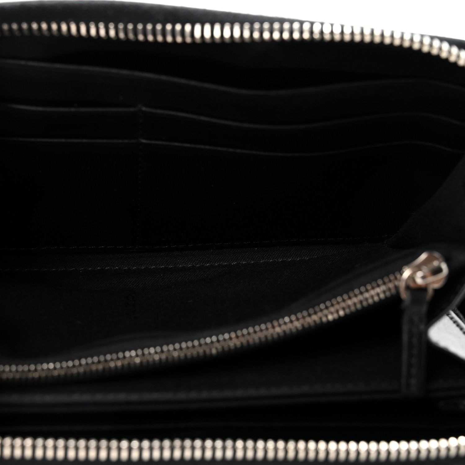 Fendi Vitello Century Hypnoteyes Zip Around Wallet Black 5 of 6