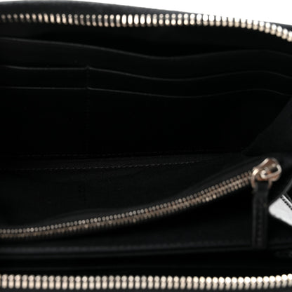 Fendi Vitello Century Hypnoteyes Zip Around Wallet Black 5 of 6