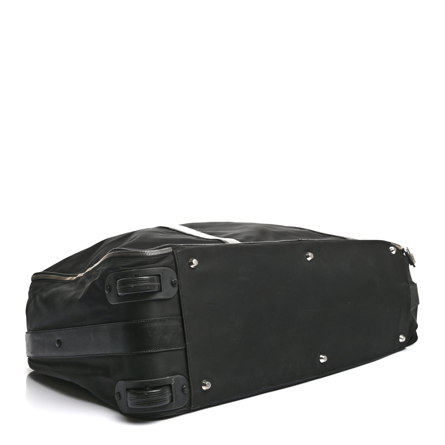 Tessuto Nylon Saffiano Suitcase Black