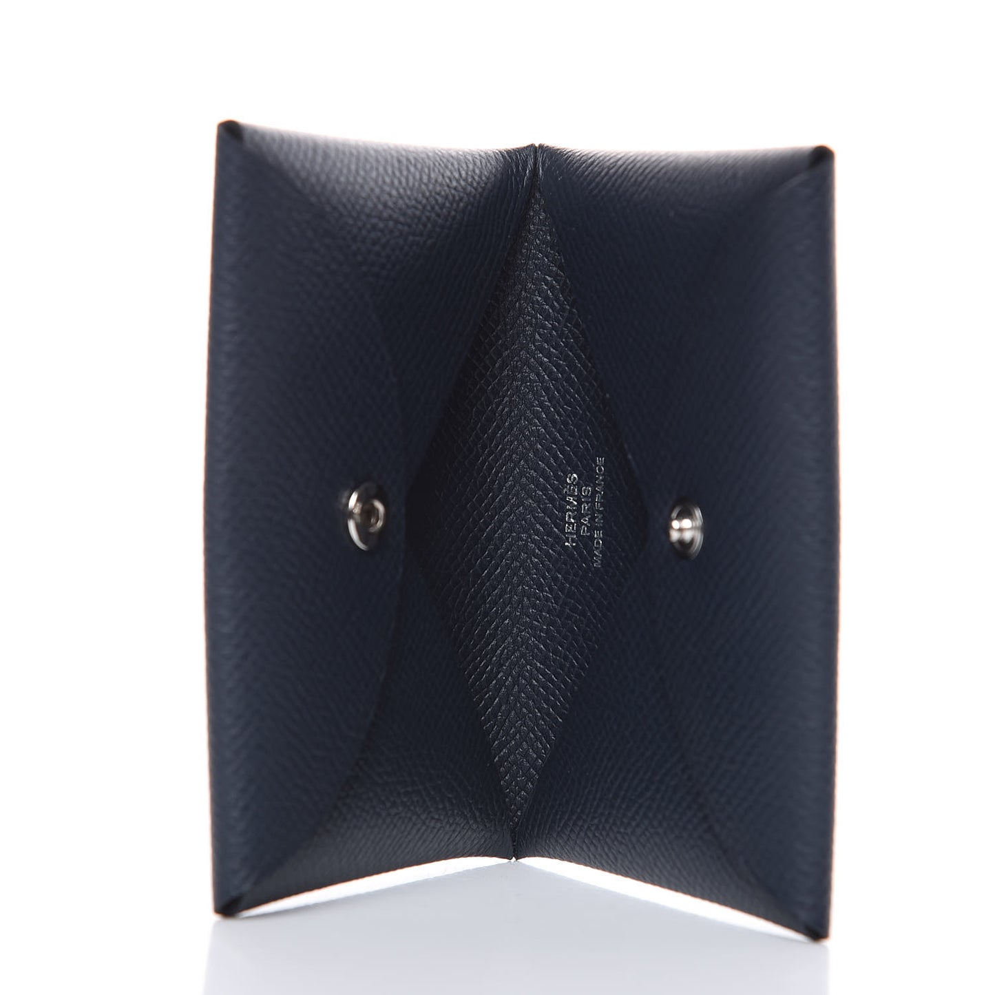 Epsom Calvi Card Case Bleu Nuit