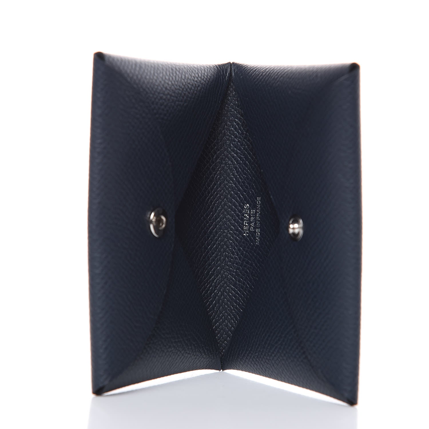 Hermes Epsom Calvi Card Case Bleu Nuit 5 of 7