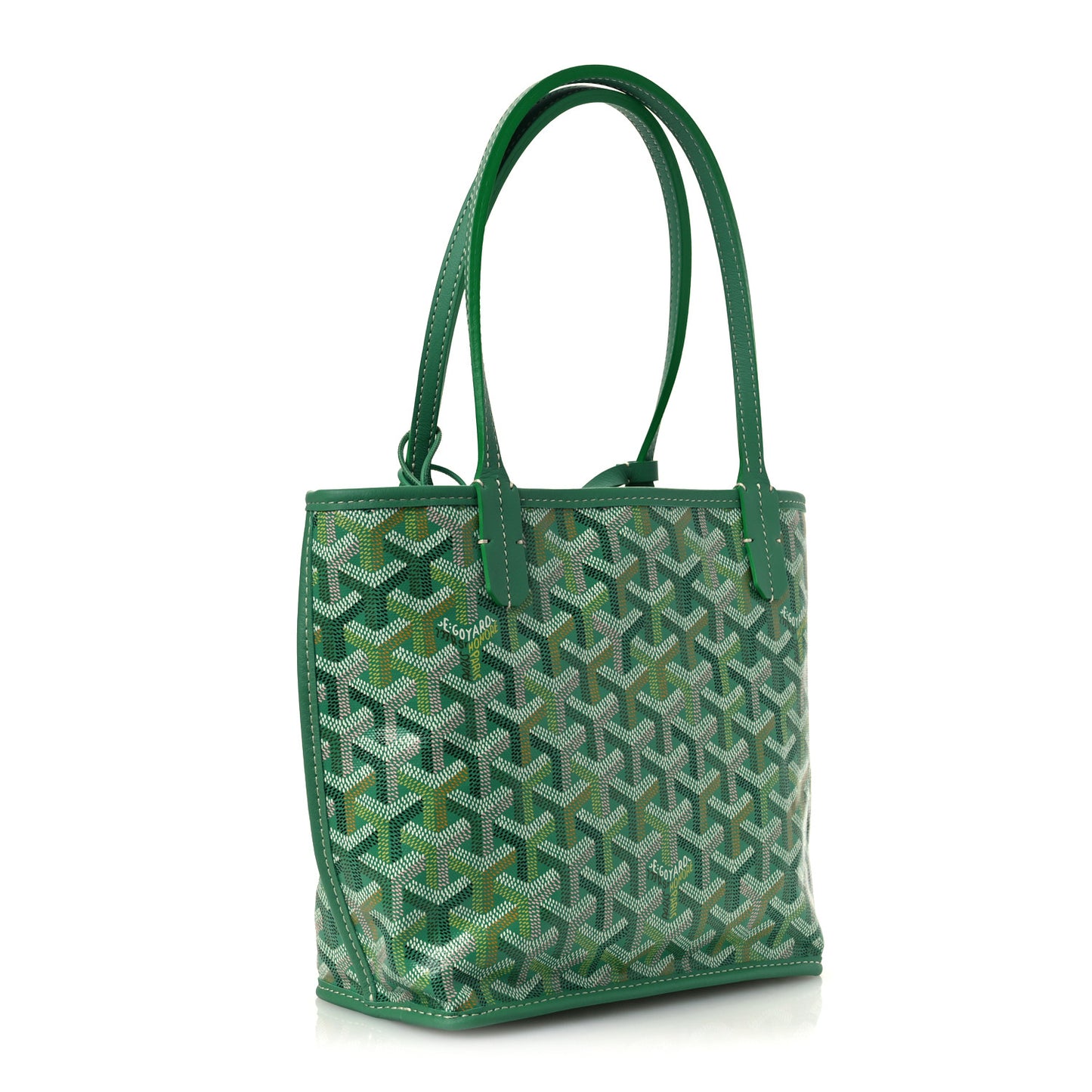 Goyardine Reversible Mini Anjou Meadow Green