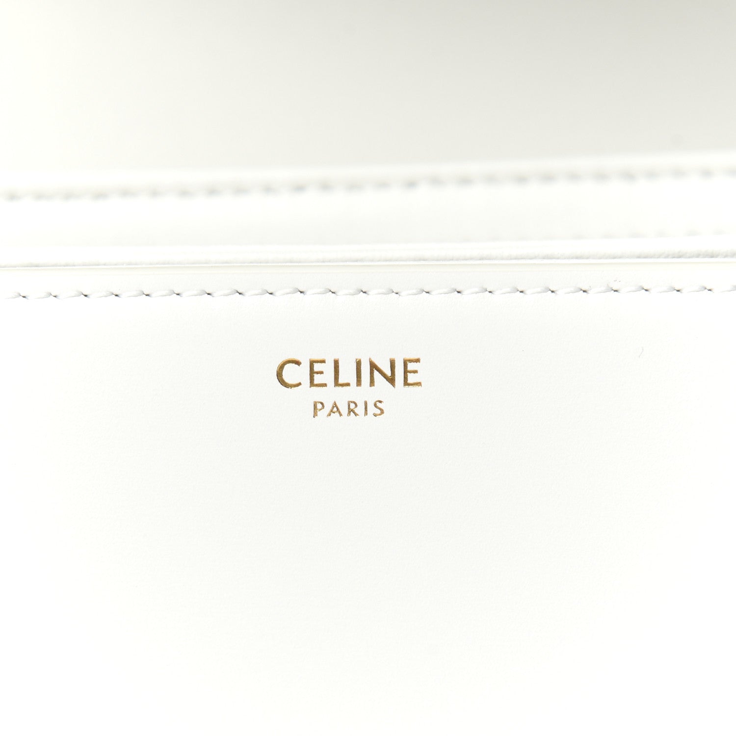 Celine Shiny Calfskin Large Triomphe White 7 of 10