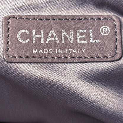 Chanel Vinyl Graphic Edge Tote Silver 6 of 13