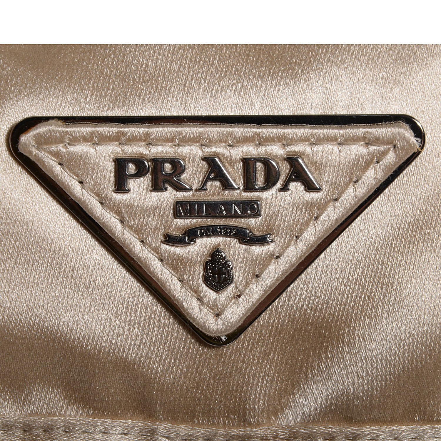 Prada Satin Single Buckle Backpack Sabbia 9 of 10
