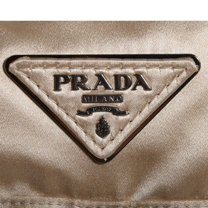 Prada Satin Single Buckle Backpack Sabbia 9 of 10