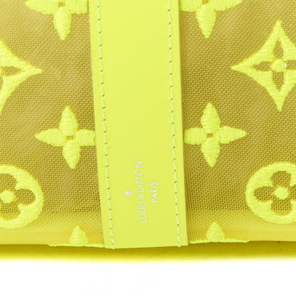 Louis Vuitton Monogram Fluo See Through Keepall Bandouliere 50 Yellow 7 of 8