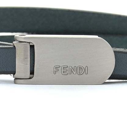 Fendi Calfskin Double Wrap Bracelet Laguna 4 of 6