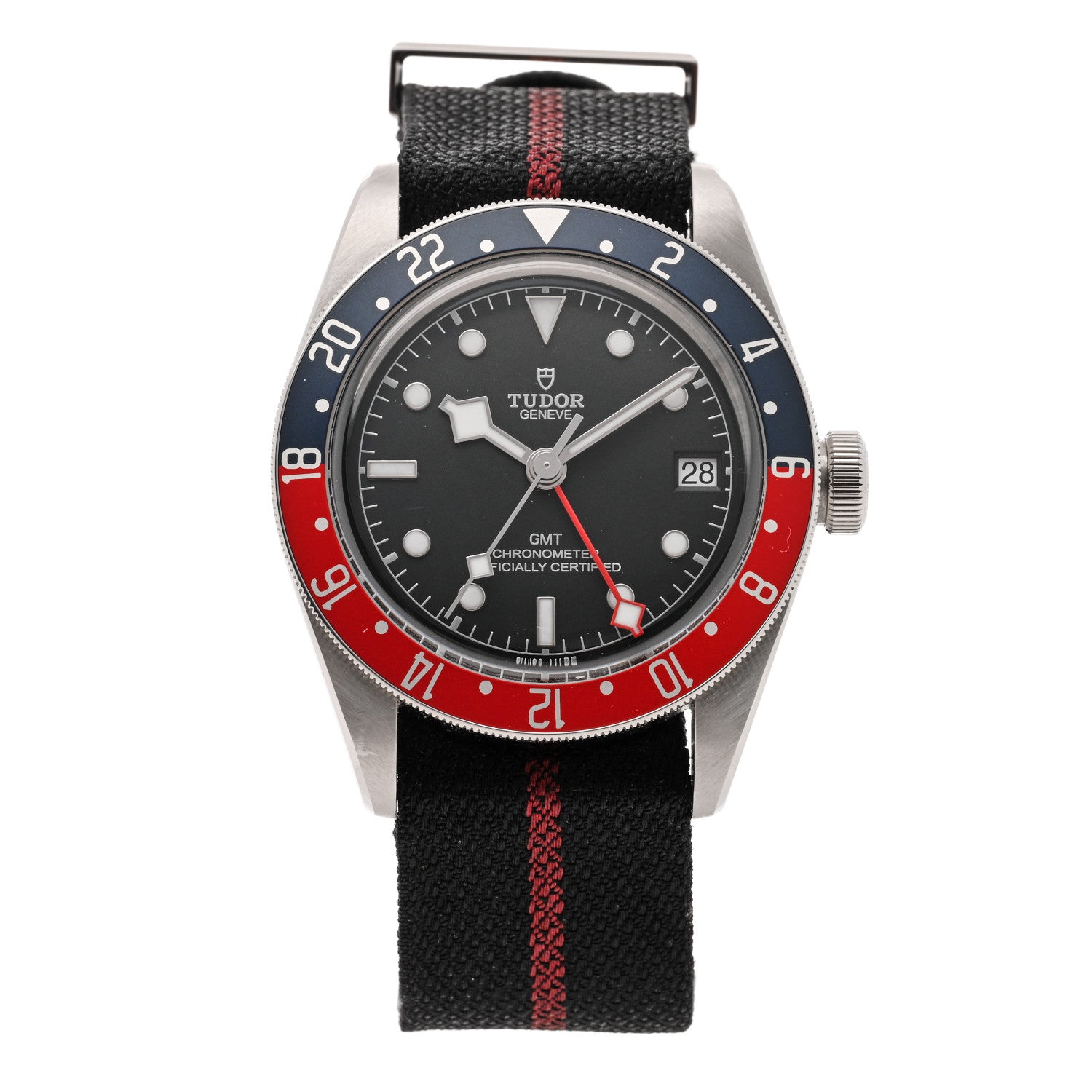 TUDOR Stainless Steel Fabric 41mm Black Bay GMT Automatic Watch Black 79830RB 1 of 5