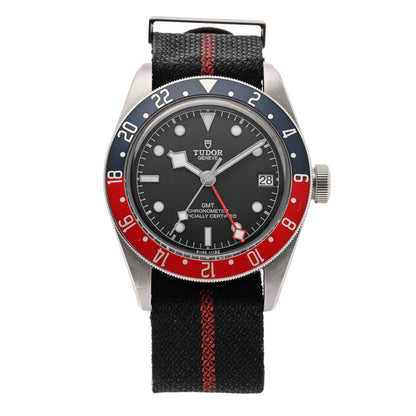TUDOR Stainless Steel Fabric 41mm Black Bay GMT Automatic Watch Black 79830RB 1 of 5